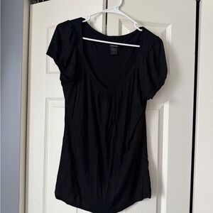 Maurices Black Short Sleeve Top